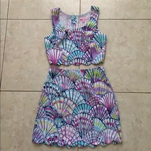 Lilly Pulitzer Caden Crop set Oh shello
